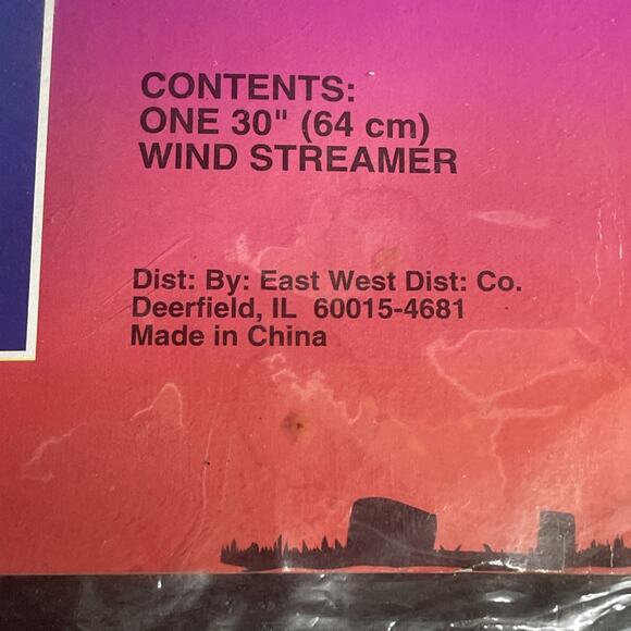 NOS 30” Die Cut Cardboard Holographic Wind Streamer Pumpkin Witch Vtg Halloween - Picture 10 of 10